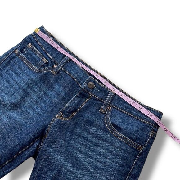 Gap 1969 Always Skinny Jeans Women’s Size 26 /2a Dark Wash Distressed Denim - Picture 10 of 13